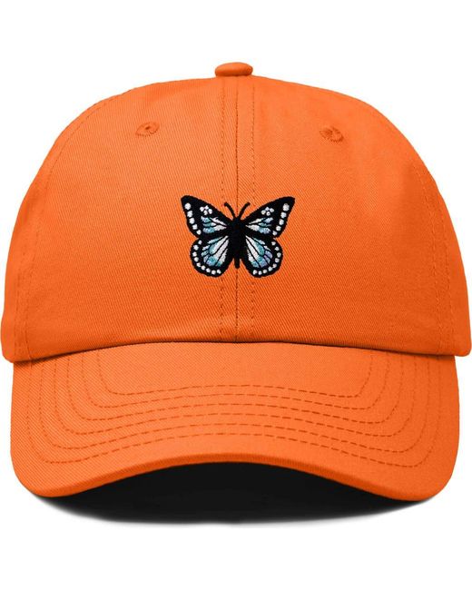 Alix Orange Butterfly Hat