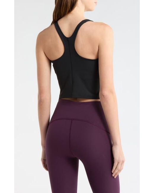 Spanx Gray High Neck Crop Tank