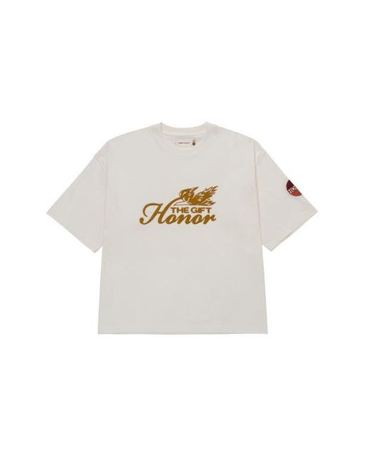 Honor The Gift White Auto Club Boxy T-Shirt for men