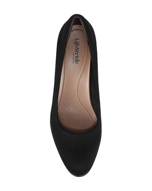 LifeStride Black Elevate Platform Pump