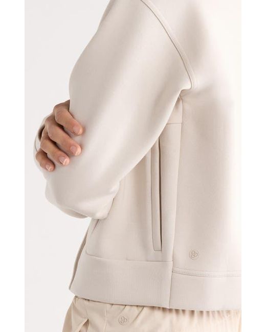 Zella Natural Ultra Luxe Snap Front Jacket