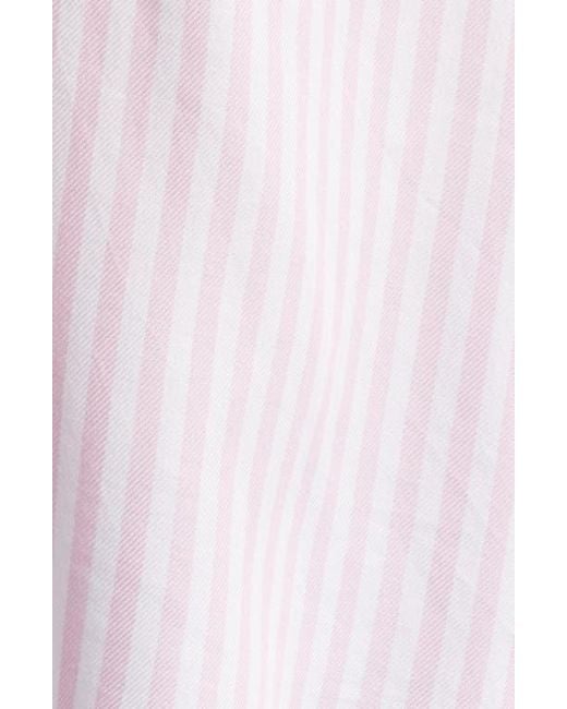 Beach Lunch Lounge White Fallon Crop Button-Up Shirt