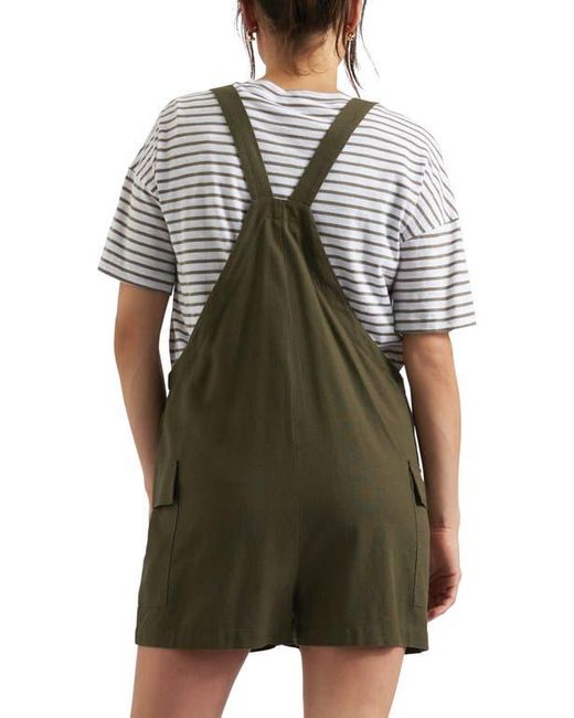 Ripe Maternity Green Terry Linen Playsuit