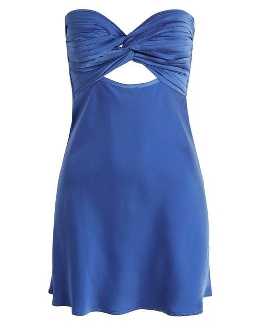 Princess Polly Blue Shellie Strapless Minidress