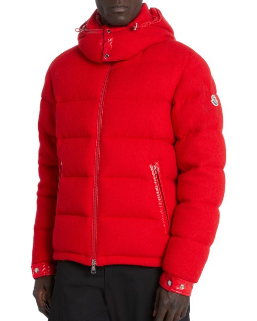 Moncler Red Winnipeg Flannel 750 Fill Power Down Jacket for men