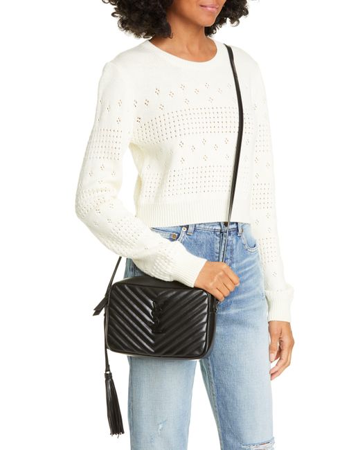 Saint Laurent Lou Matelassé Leather Camera Bag in Black Lyst