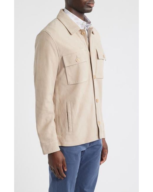 Bugatchi Natural Suede Shirt Jacket for men