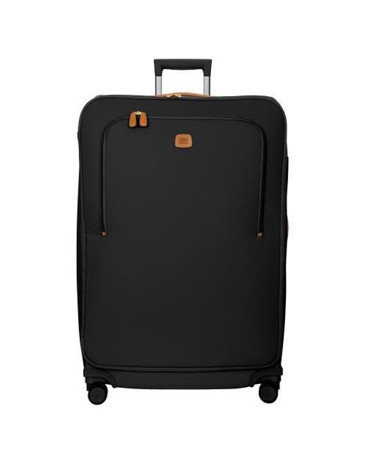 Bric's Black Firenze Softside 32 X-Large Checked Compound Spinner Luggage