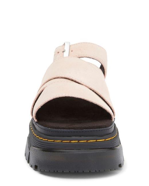 Dr. Martens Black Mattison Platform Slide Sandal