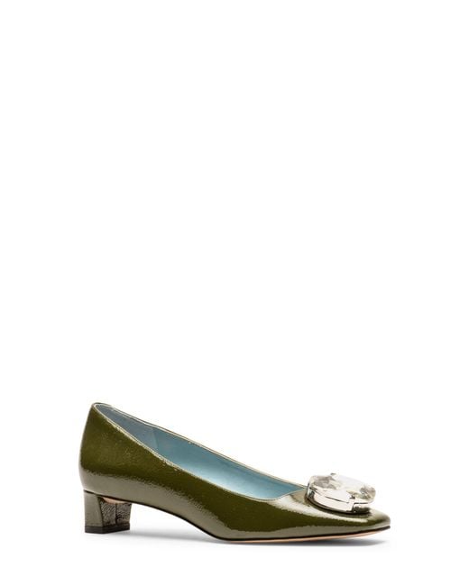 Frances Valentine Green Mary Square Toe Pump
