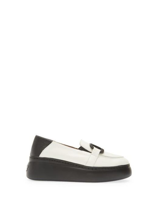 Wonders White Platform Loafer