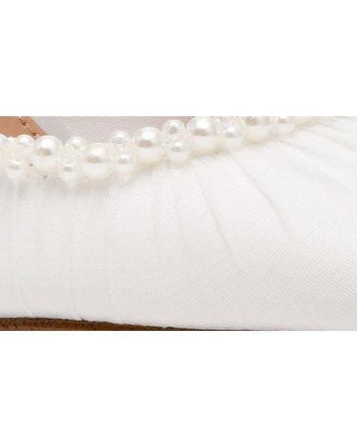 Steve Madden White Elegant Half D'Orsay Pump