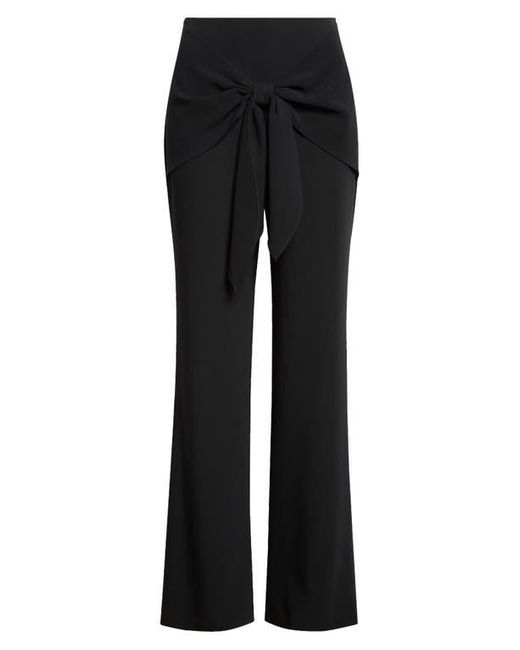 Cinq À Sept Black Lilas Tie Front Flare Leg Pants