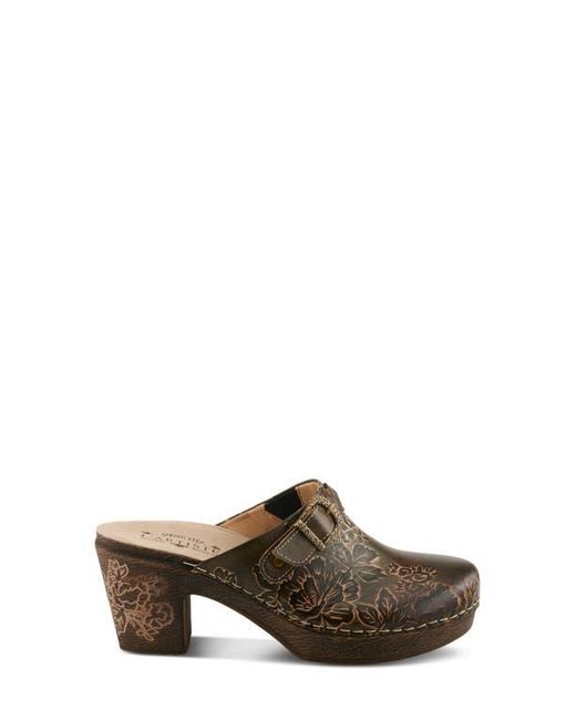 Spring Step Brown Calliroe Platform Clog