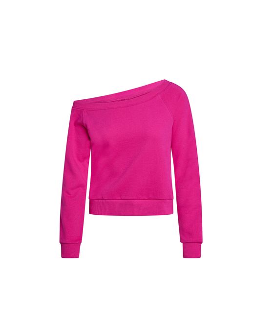 Electric Yoga Pink Off Shoulder Sweatshirt