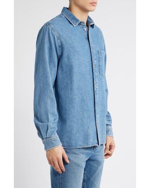 DL1961 Blue Dominick Cotton & Lyocell Denim Button-Up Shirt for men