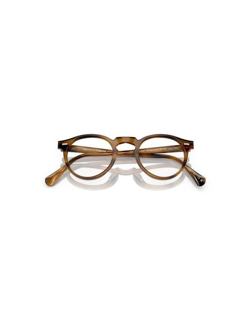 Oliver Peoples Brown 47Mm Phantos Optical Glasses