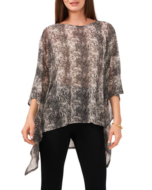 Chaus Black Overlay Mesh Cape