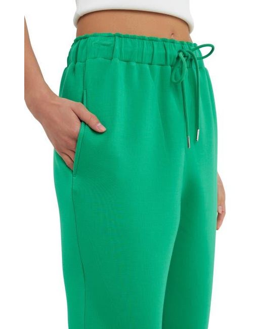Grey Lab Green Drawstring Joggers
