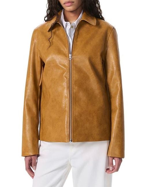Rag & Bone Brown Jordie Faux Leather Jacket
