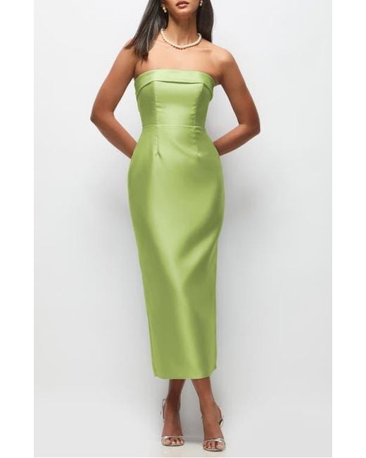 green flannel shirt dress Dark Green Ruffled Prom Gown: Blondie Nites 5183BN Hunter / 0 main image 1