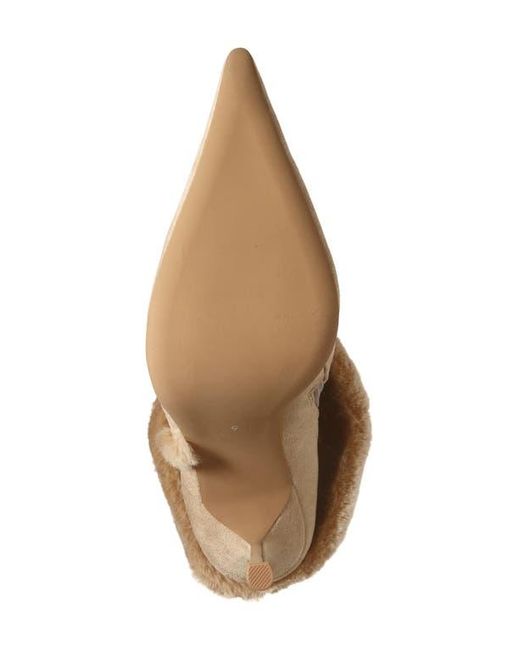 Jeffrey Campbell Natural Fennec Faux Fur Cuff Bootie