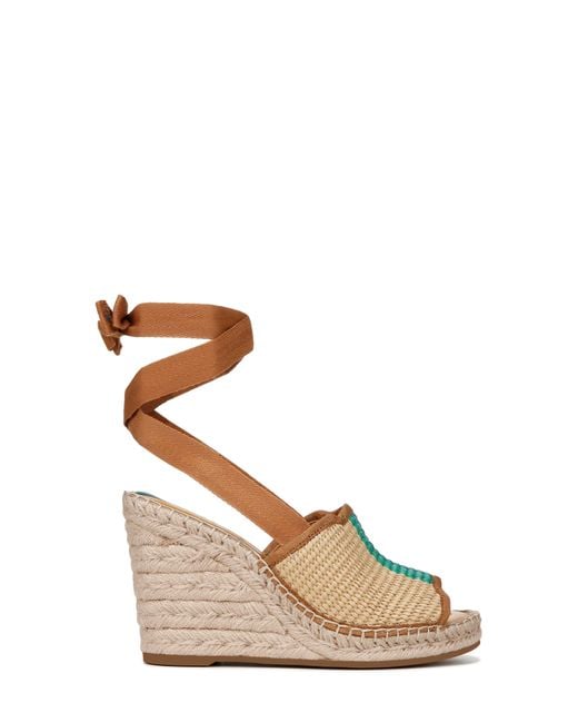 Sarto Brown Sierra Platform Wedge Espadrille