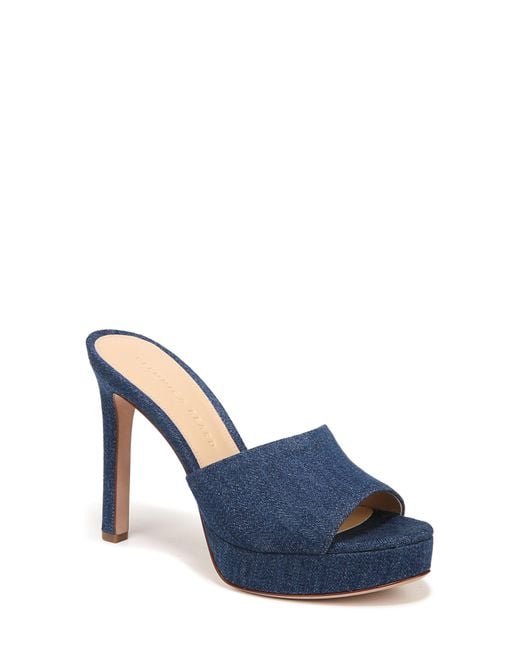 Veronica Beard Dali Platform Stiletto Sandal in Blue | Lyst