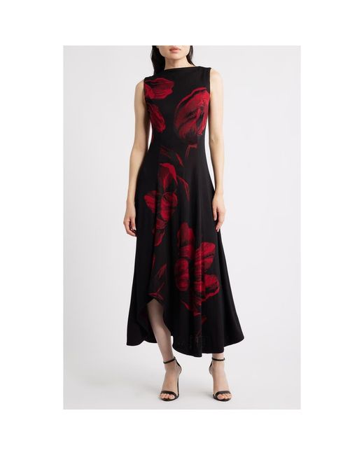 green emerald velvet dress Fit & Flare Tuck Waist Midi Dress