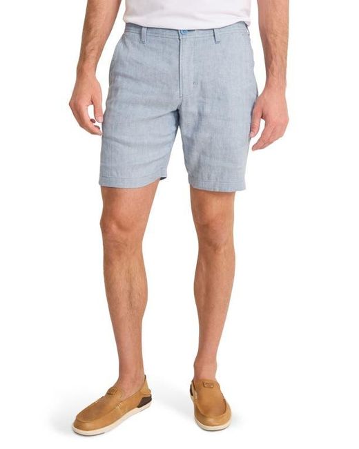 Tommy Bahama Blue Beach Coast Stretch Linen & Cotton Cargo Shorts for men