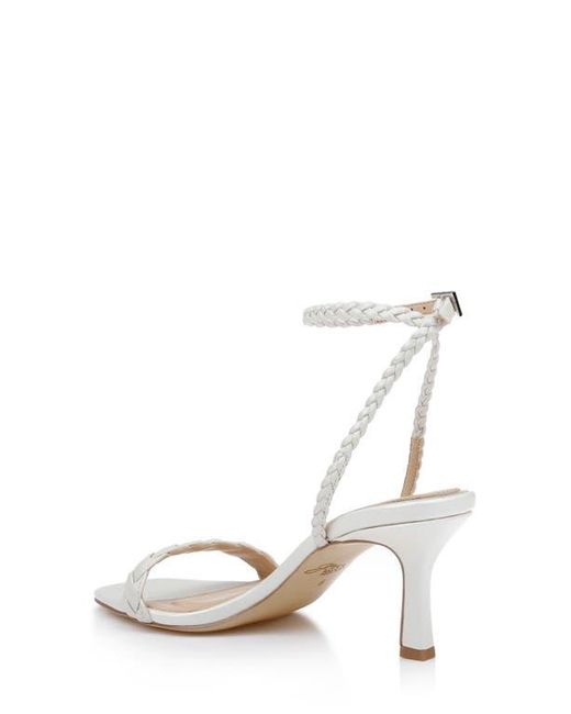 Badgley Mischka White Nyx Ankle Strap Sandal