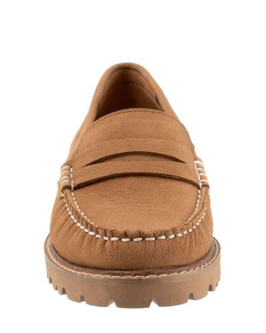 Trotters Brown Francey Lug Sole Penny Loafer