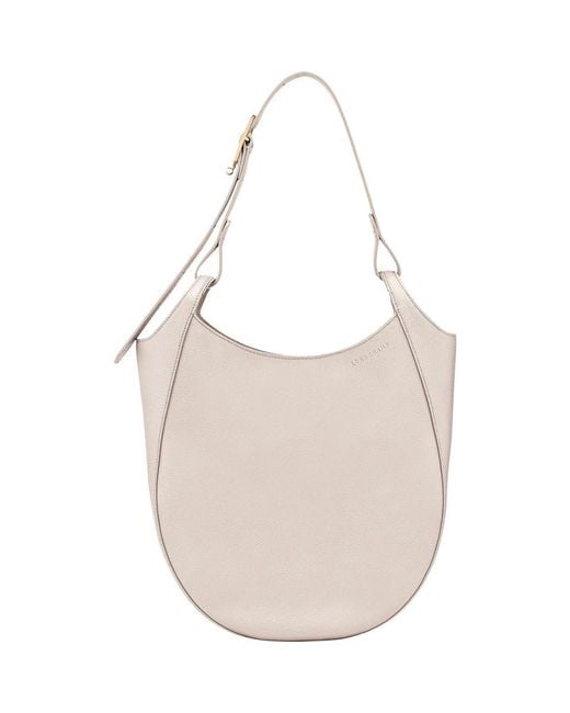Longchamp Pink Large Le Foulonne Leather Hobo Bag