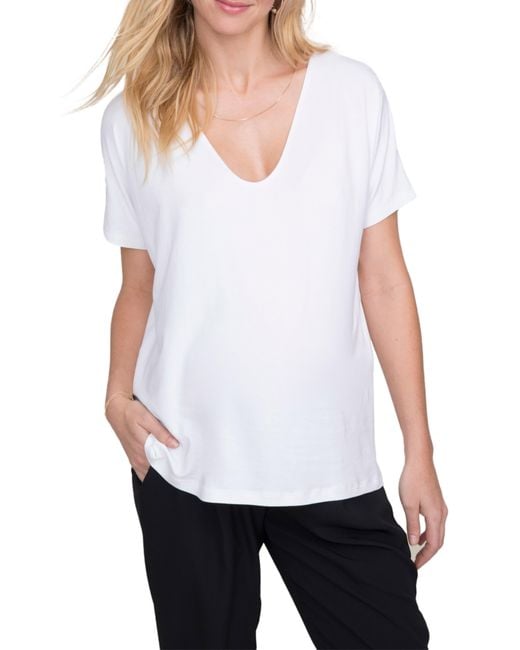 HATCH Natural The Perfect Vee Maternity T-Shirt