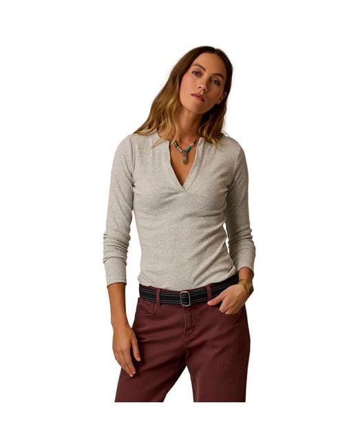 Carve Designs Ever Henley in Gray | Lyst