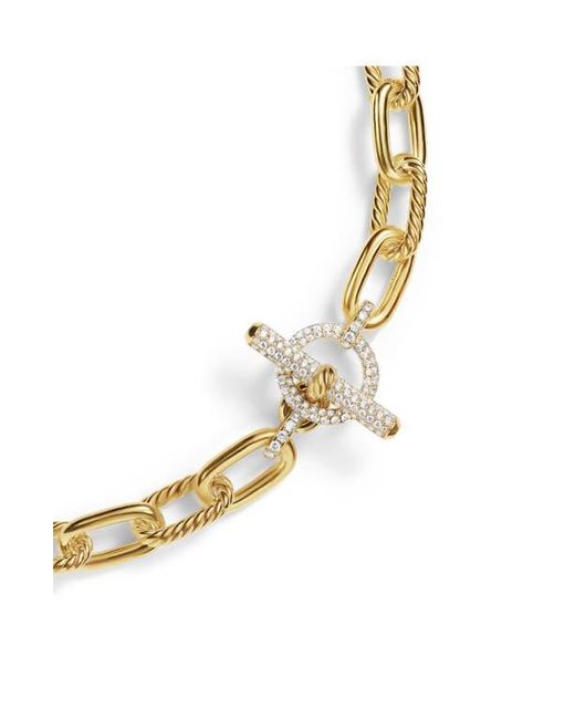 David Yurman Metallic Dy Madison Toggle Chain Necklace