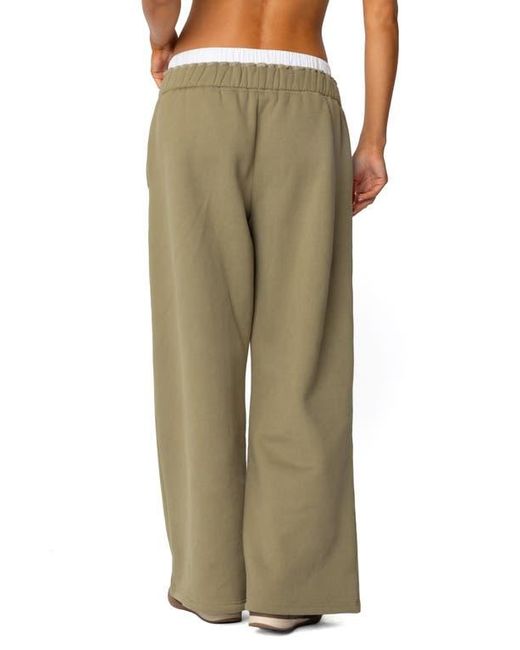 Edikted Natural Boxer Drawstring Sweatpants
