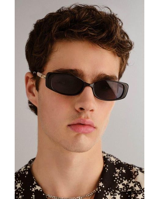 Le Specs Blue Lil' Starlight 54Mm Rectangular Sunglasses for men