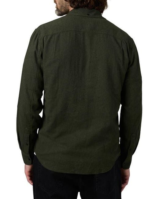 Joe's Jeans Black Chester Flannel Button-Up Shirt for men