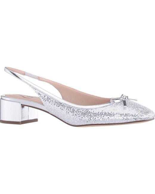 Nina White Kourtny Slingback Pump