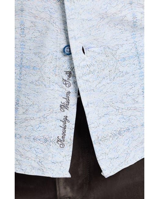 Robert Graham White Irving Knit Button-Up Shirt for men