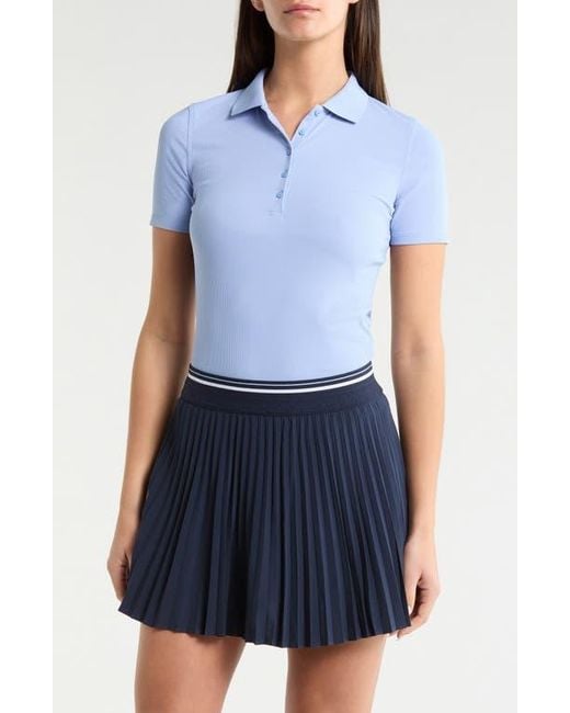 G/FORE Blue Tech Rib Golf Polo