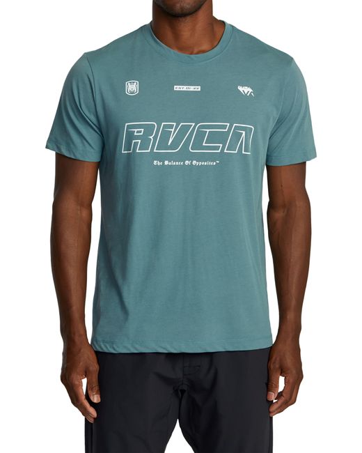 RVCA Green Big Club Performance Graphic T-shirt for men