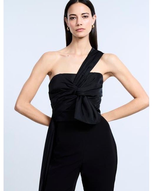 BCBGMAXAZRIA Black Bustier With Long Train