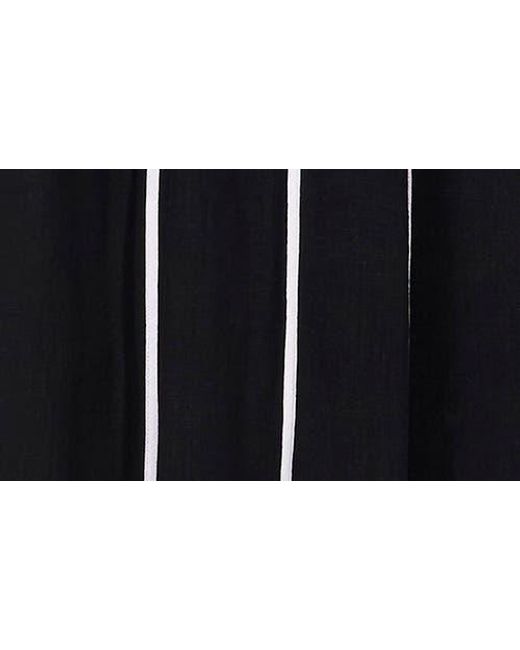 Halogen® Black Stripe Maxi Dress