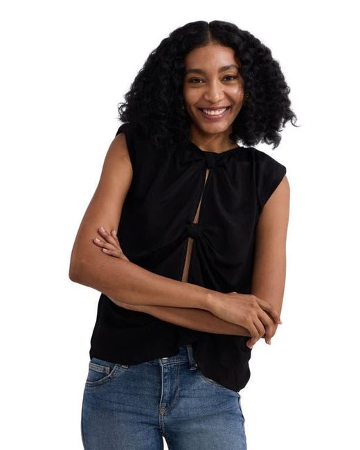 REISTOR Black The Knot-So-Basic Top