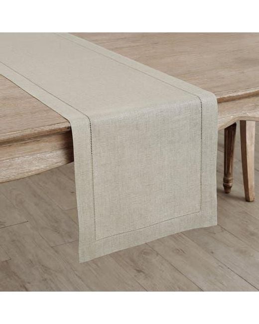 Solino Home Gray Linen Table Runner