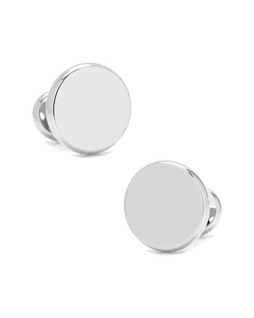 Cufflinks Inc. White Round Cuff Links for men