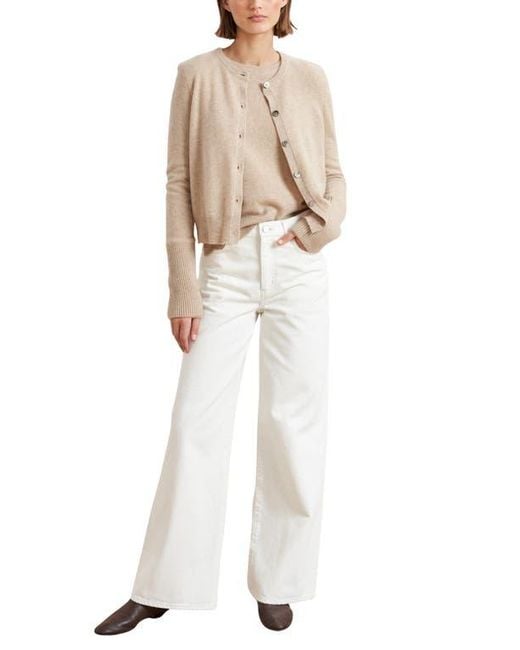 La Ligne Natural Solid Lean Lines Cardigan