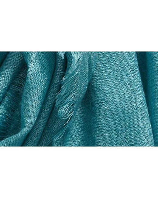 Nordstrom Blue Cashmere & Silk Wrap